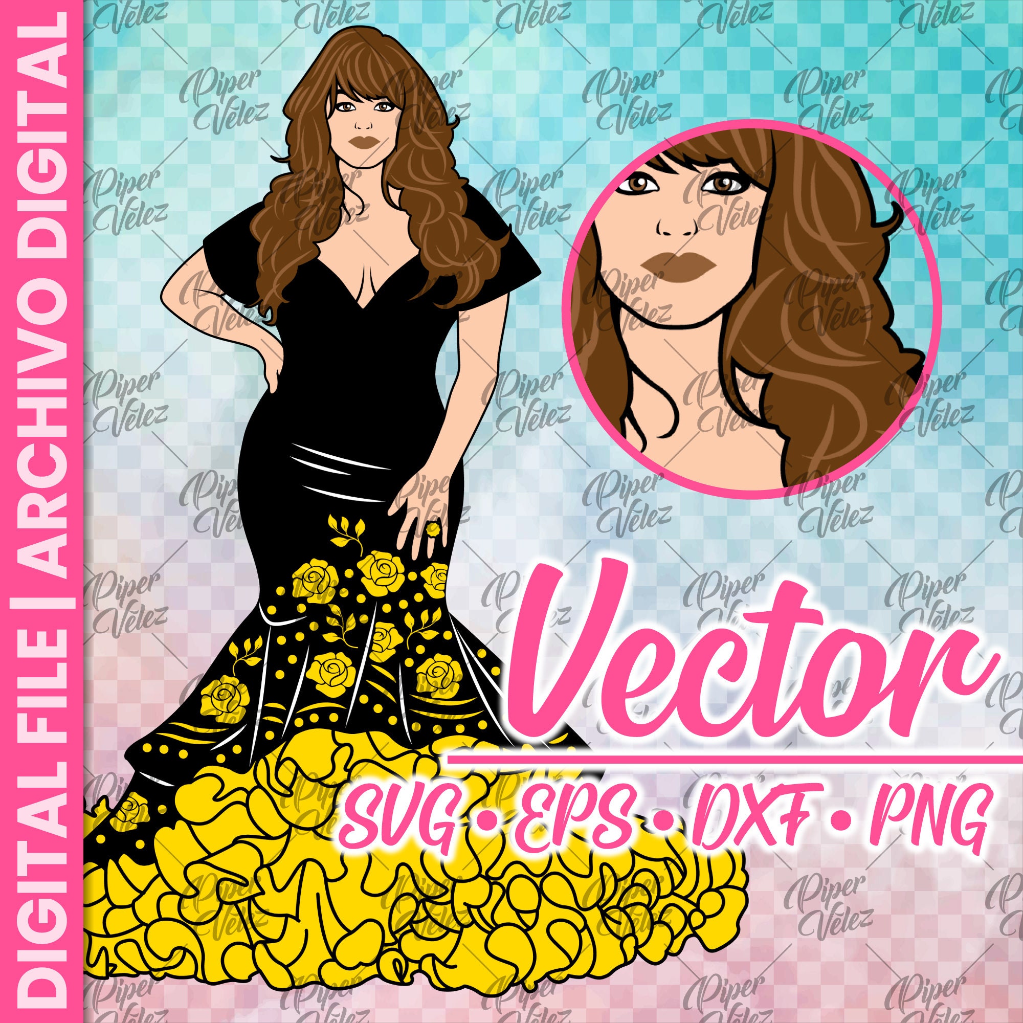 Jenni Rivera SVG Clipart PNG Vector Jenny Rivera SVG - Etsy México
