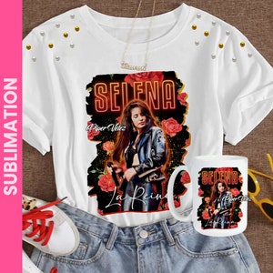 Selena Quintanilla Clipart JPG and PNG - Digital File - Selena Quintanilla Drawing to sublimate - Template