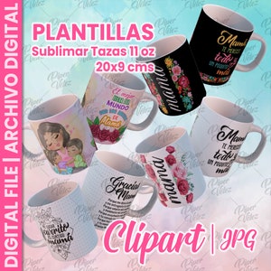 Mother&#39;s Day mug templates - Mug templates 11 oz. - Mug templates for Mom - Sublimation Mom
