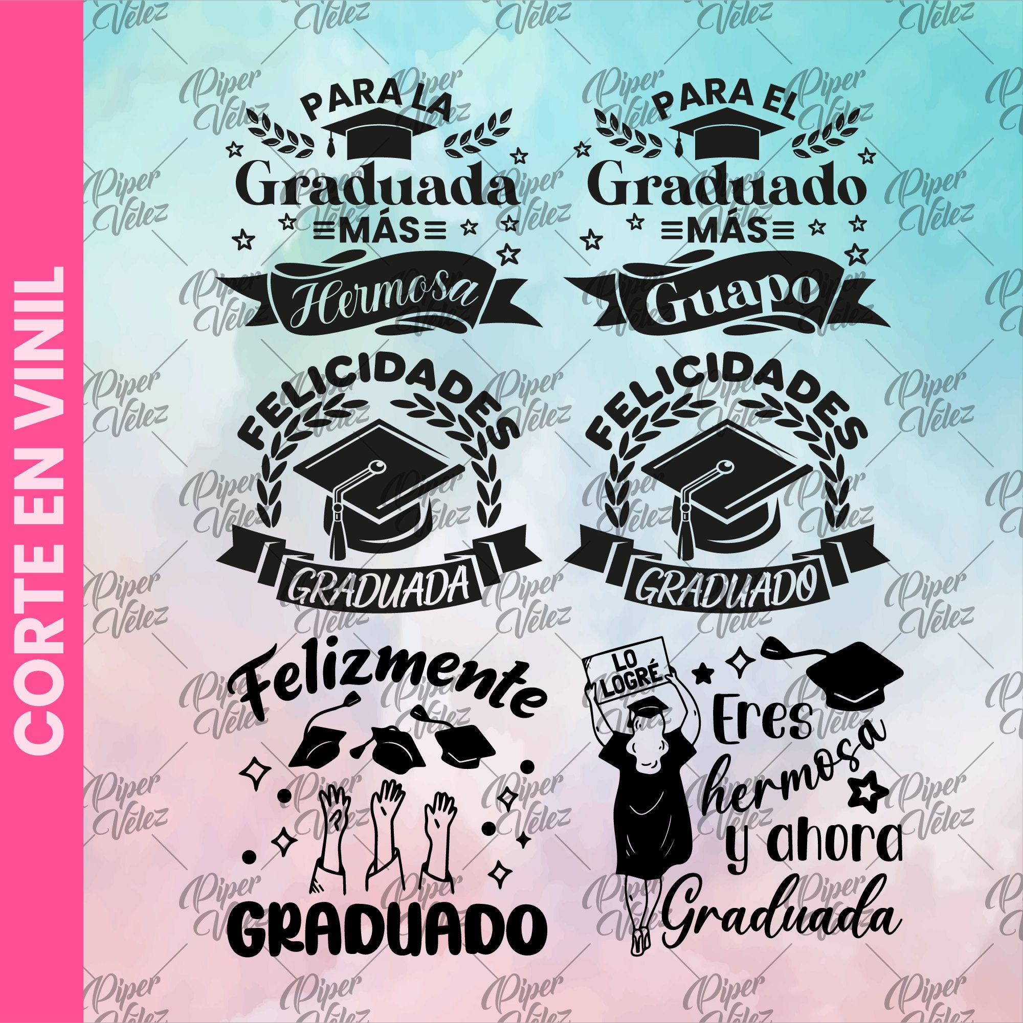 Vectores para graduación - SVG Graduaciones - Vectores para corte ...
