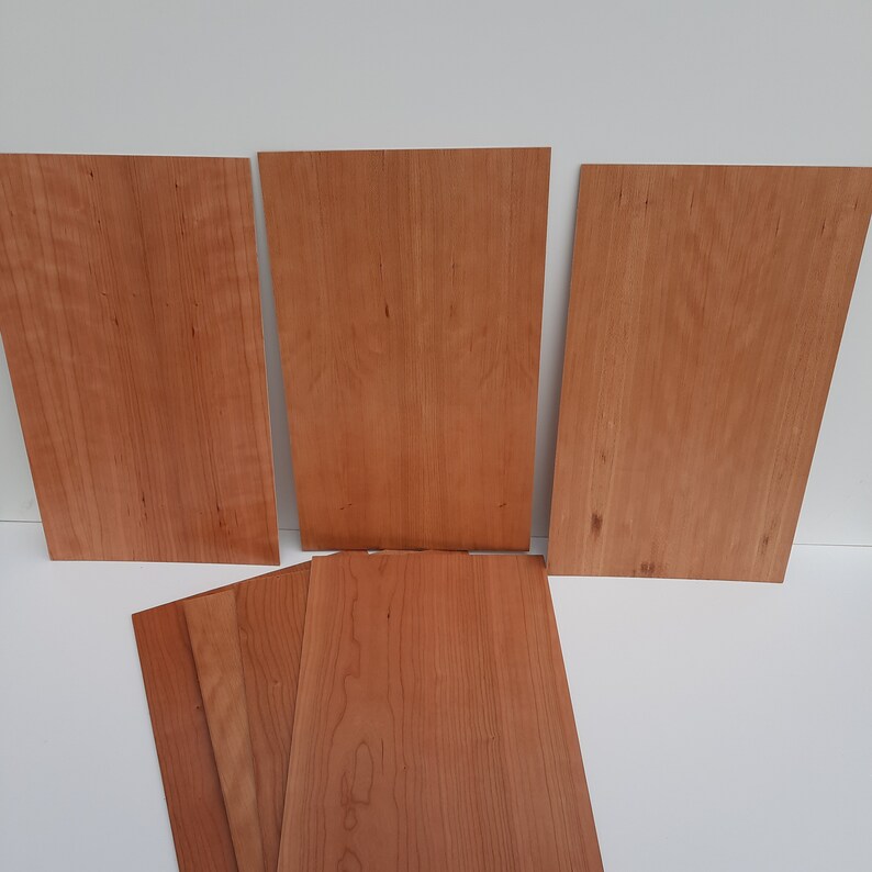 Cherry 3 Pieces 1/8 MDF Core Hardwood Plywood Etsy
