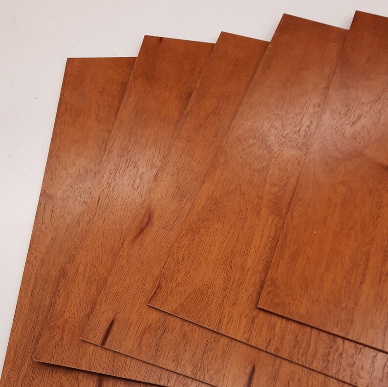 Khaya Mahogany 10 Pieces 1/8 MDF Core Hardwood Plywood Etsy