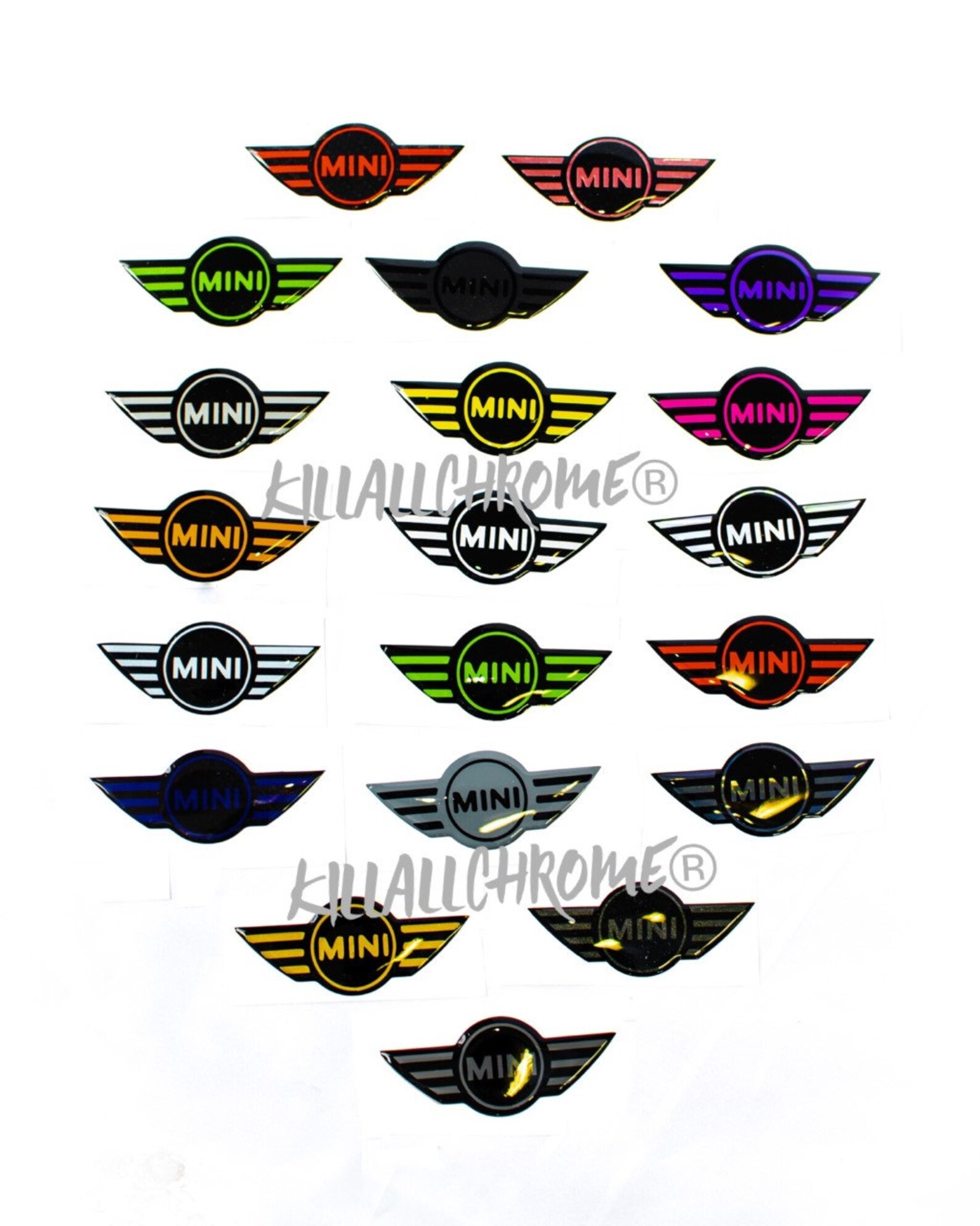 MINI Cooper Steering Wheel Emblem Badge Overlay Gel Sticker Etsy UK