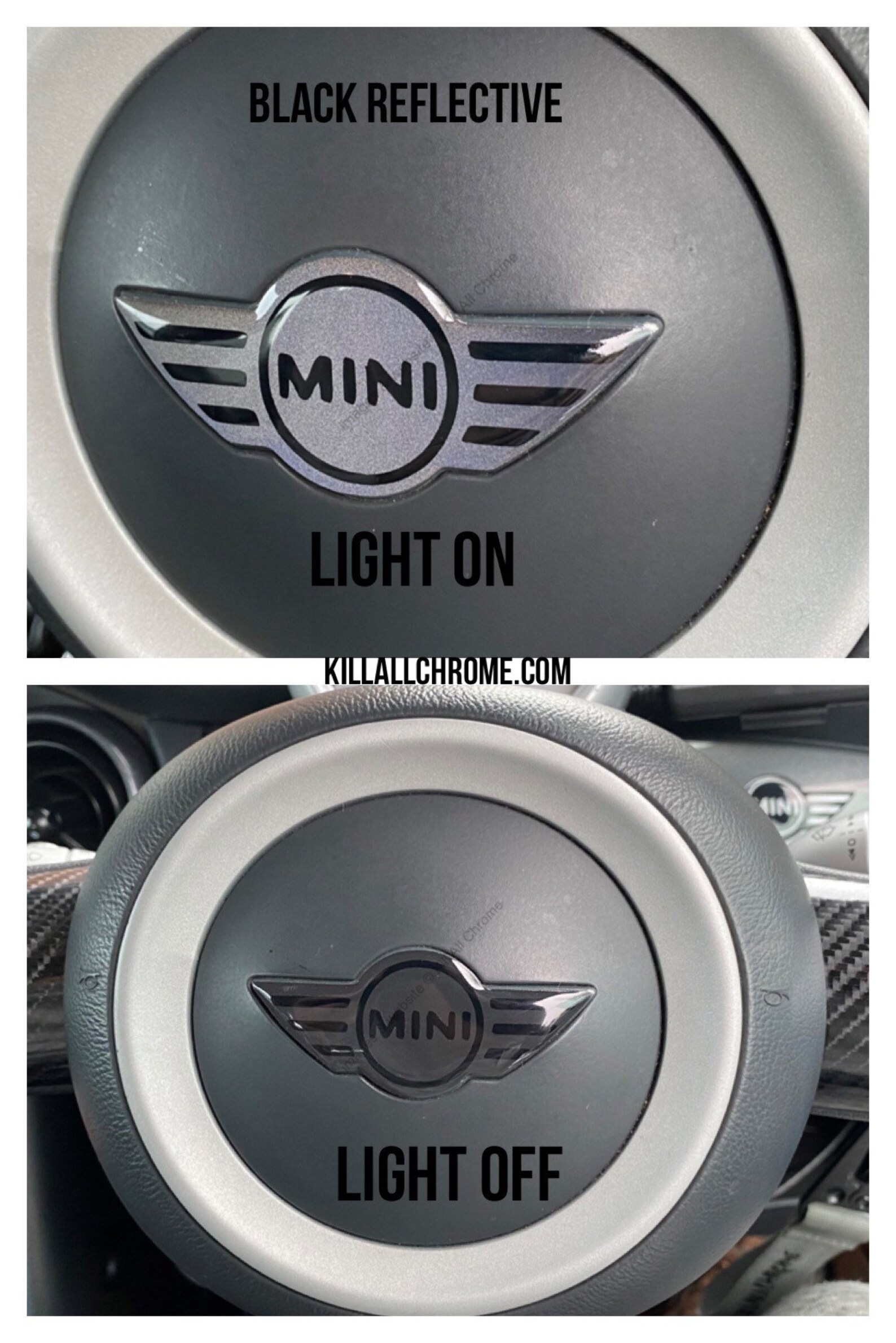 MINI Cooper Steering Wheel Emblem Badge Overlay Gel Sticker Etsy UK