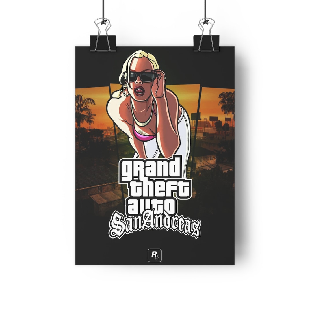 Grand Theft Auto Poster Digital Print Download GTA Rockstar - Etsy