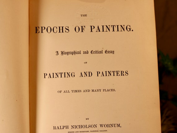 Thesis Statement For Argumentative Essay Thesis Statement For Definition Essay also Coursework Essays The Epochs Of Painting Rare Antique Book Critical Essay By Ralph Nicholson Wornum Leather Bound Gold Gilded Marbled Pages English Essay Websites