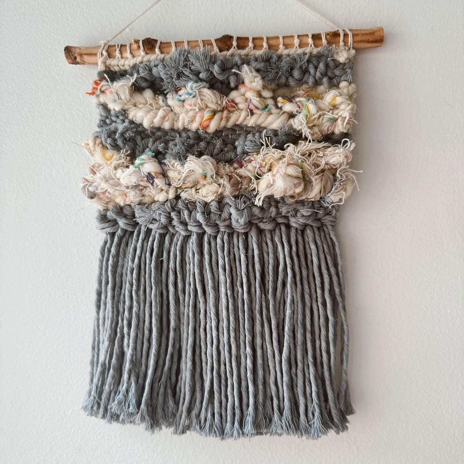 A Lingering, Restless Soul Weaving Textural Wall Hanging, Handwoven Wall Art, One Of A Kind