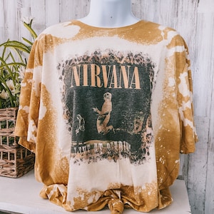 【SATIIIZ】Dino Nirvana Bleach Short Sleeve T-Shirt SATIIIZ】Dino Nirvana Bleach Short Sleeve T-Shirt SATIIIZ
