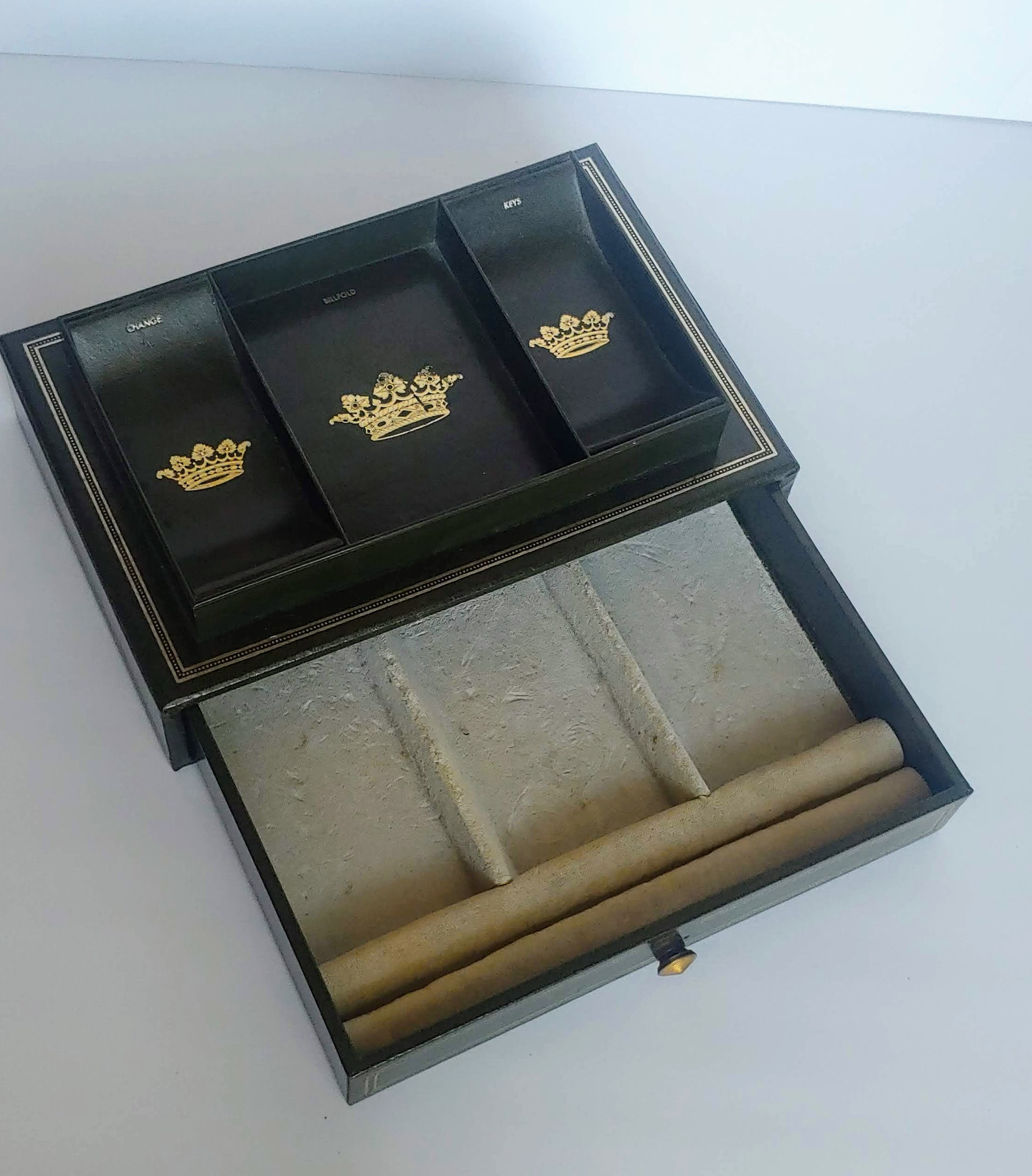 Vintage Desk Valet with Open Key Change and Billfold Storage Etsy