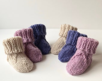 Knitted Baby Socks Pattern, Knitted Socks Pattern for Baby, Baby socks knitting pattern, Knitted newborn socks pattern