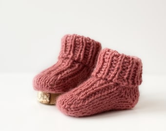 Easy Knit Baby Socks Pattern: Seamless Toe-Up Design (PDF Pattern)