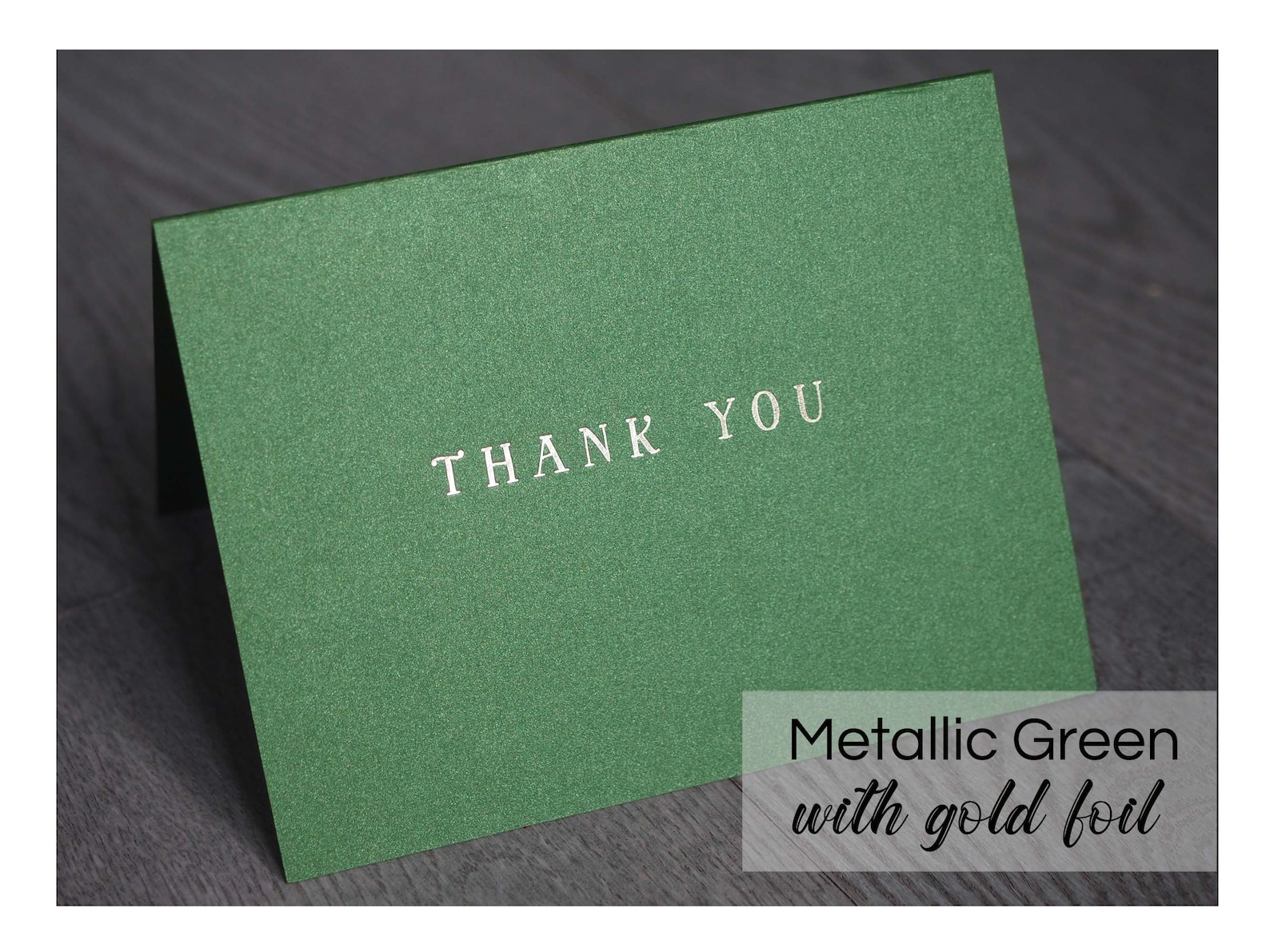 Gold Foil Stamped Thank You Cards Pack Silver Foil Thankyou Etsy