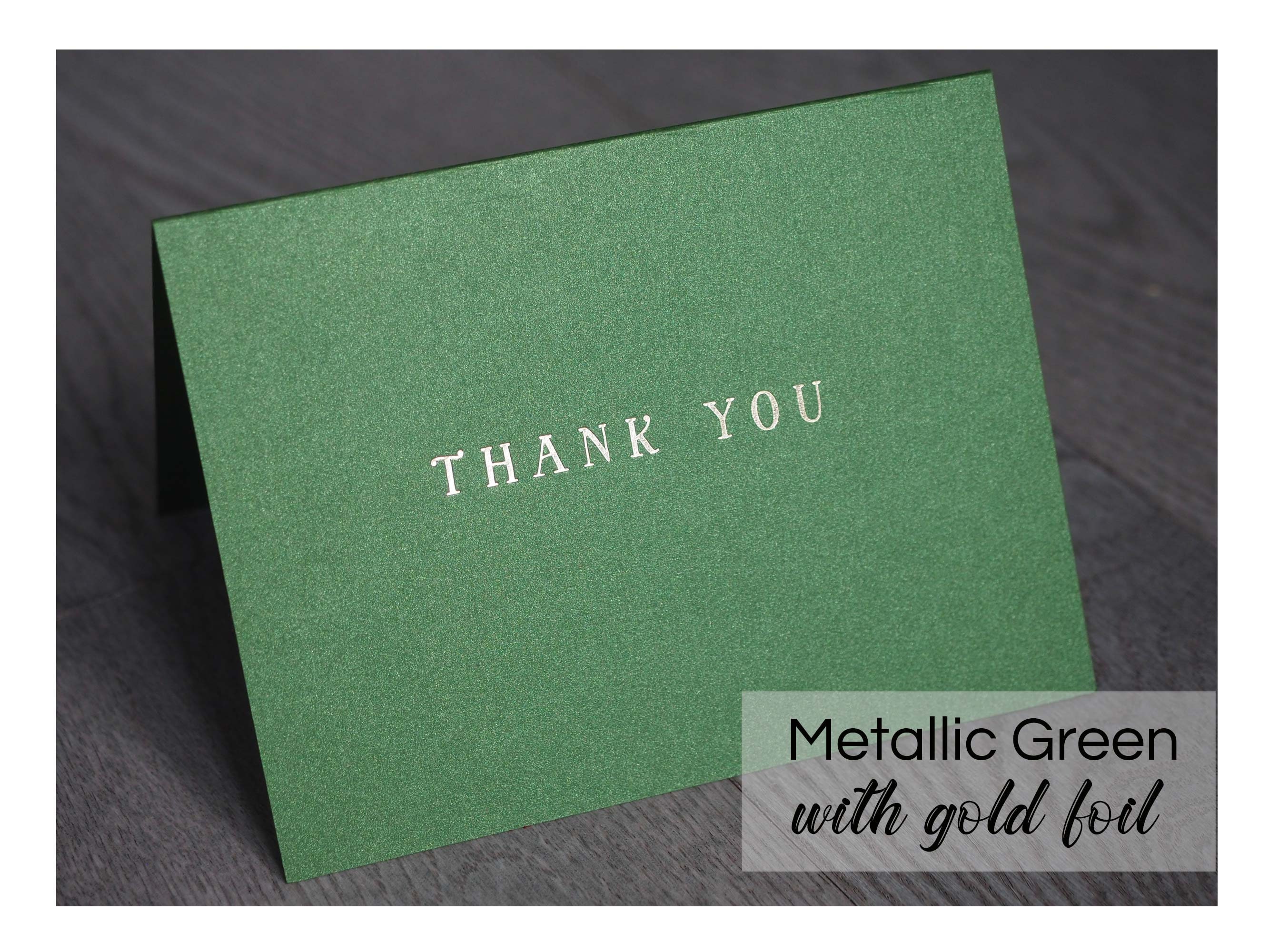 Gold Foil Stamped Thank You Cards Pack Silver Foil ThankYou Etsy