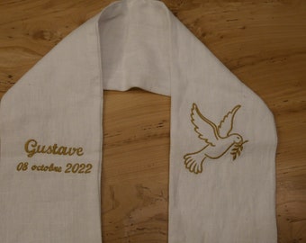 Customizable baptism sash