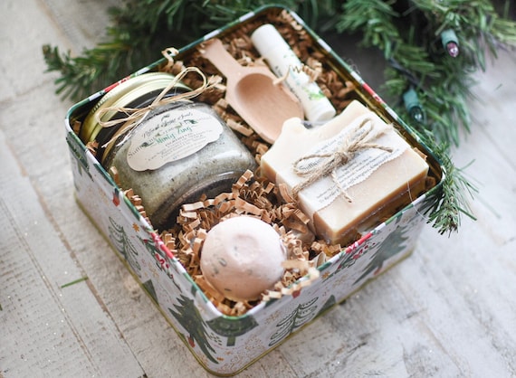 Christmas Box Mom Gift Box Xmas Gift Box Spa Gift Set Self Care