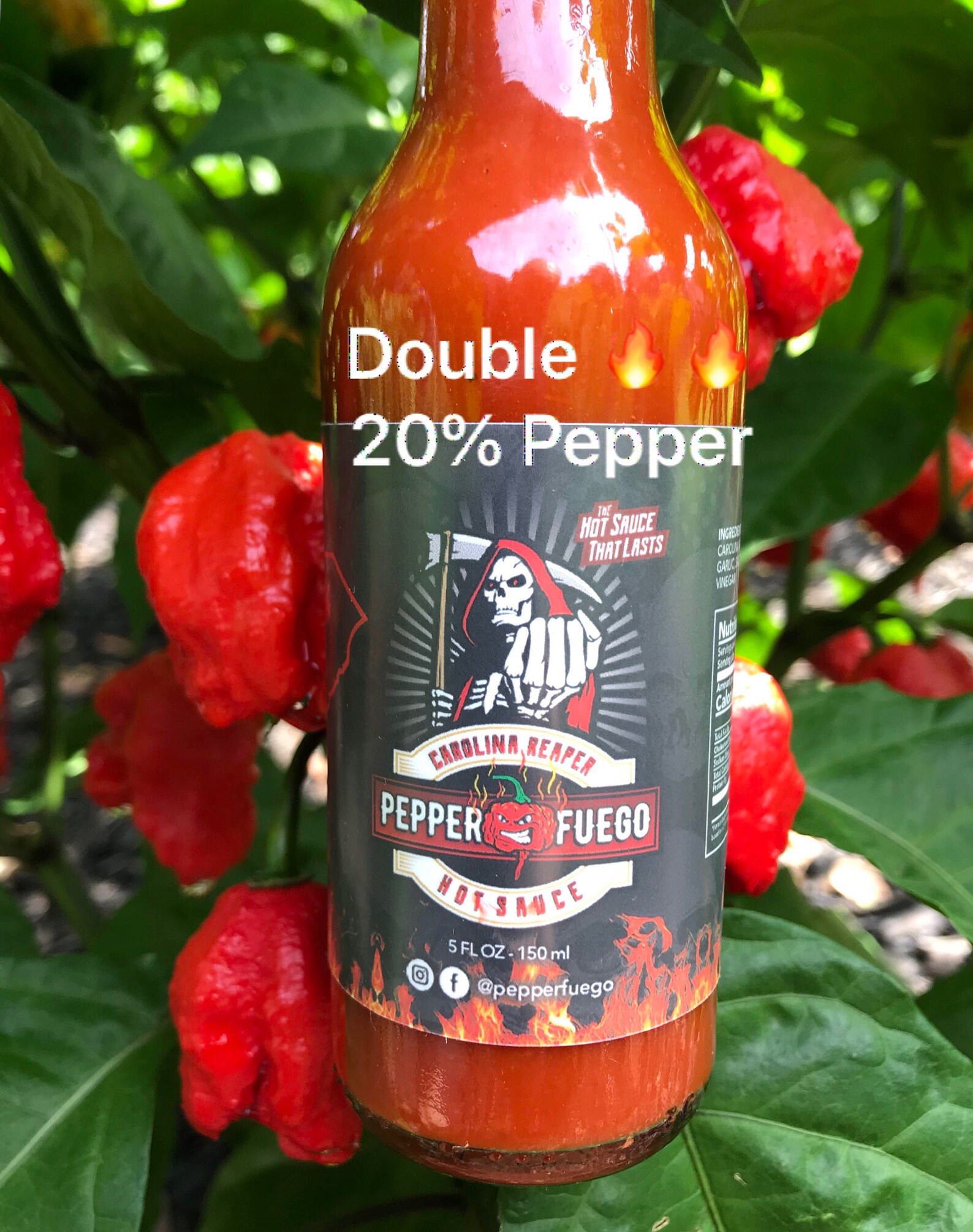 Carolina Reaper Hot Sauce 5oz 20 Pure Carolina Reaper Etsy