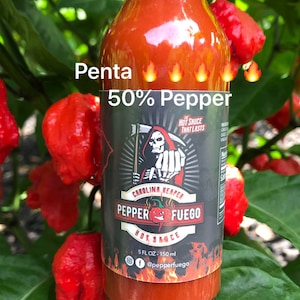 Carolina Reaper Hot Sauce - 50% Pure Carolina Reaper Pepper