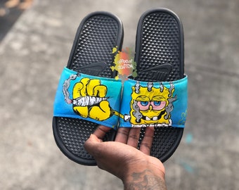 spongebob nike slides