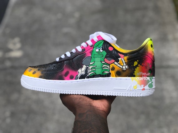 custom rick and morty af1