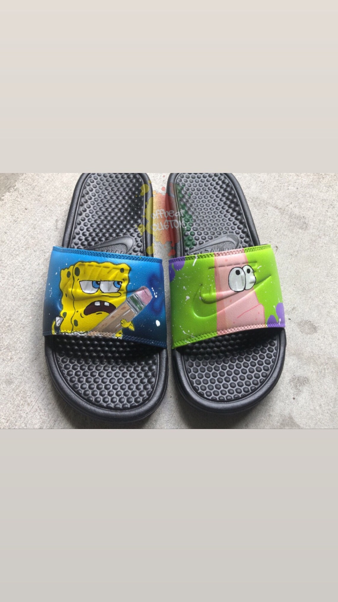 Spongebob and Patrick slides | Etsy