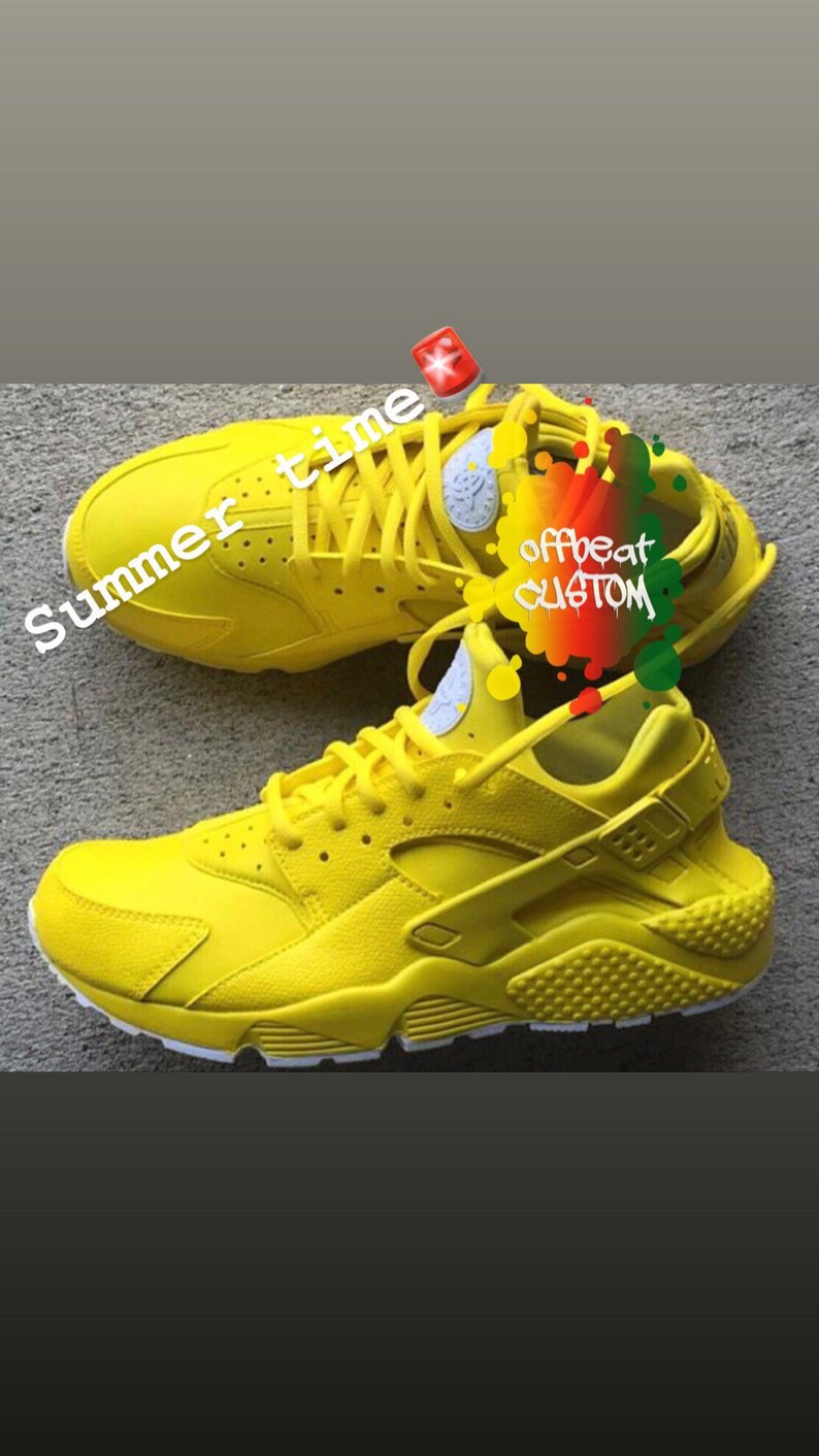 Yellow Nike huaraches | Etsy