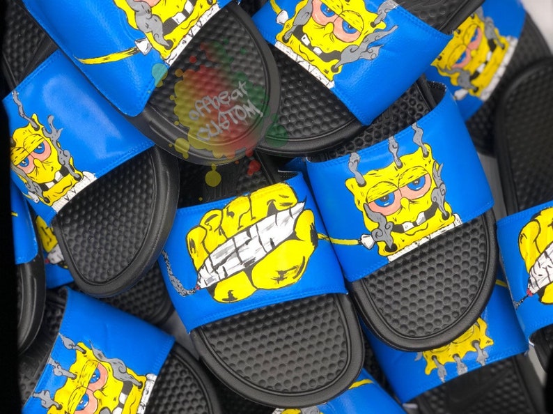 spongebob nike slides