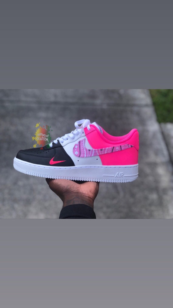 pink and black af1