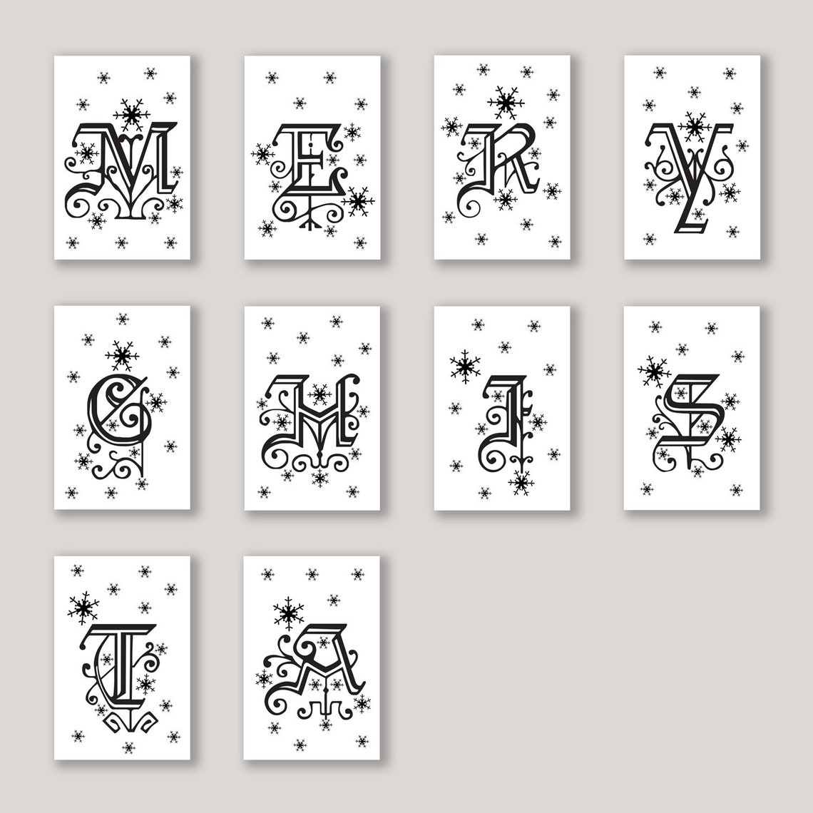 Printable Merry Christmas Letters for DIY merry Christmas Banner ...