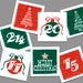 Rustic Advent Printable - Christmas Ornaments and Christmas Trees. - Etsy