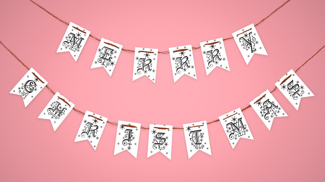 Printable Merry Christmas Letters for DIY "merry Christmas Banner ...