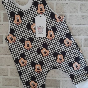 Minkey Mouse,Baby boys full and short legs rompers/Handmade, toddler romper, baby romper, baby dungarees, baby clothes, baby boys romper,