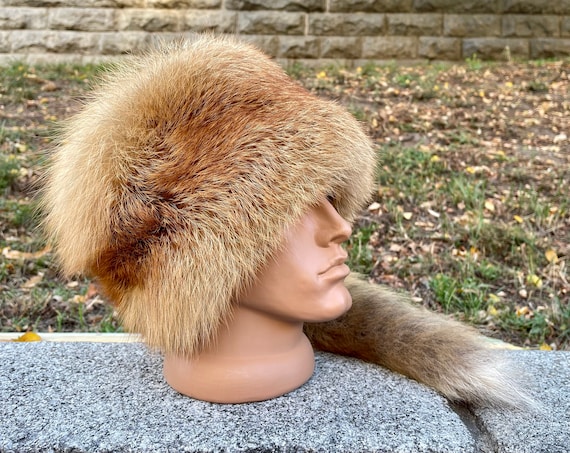 Beecroft Red Coyote Fur Hats Accessoires Hoeden & petten Wintermutsen Bontmutsen 