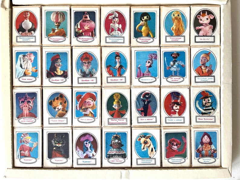 Matchboxes Russian Collection Rare Set of Matchboxes Soviet Russian Vintage Moscow Puppet | Etsy