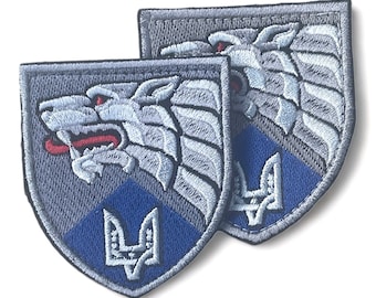 Ukrainian Defense Intelligence Morale Patch - Special Forces Style Velcro Badge