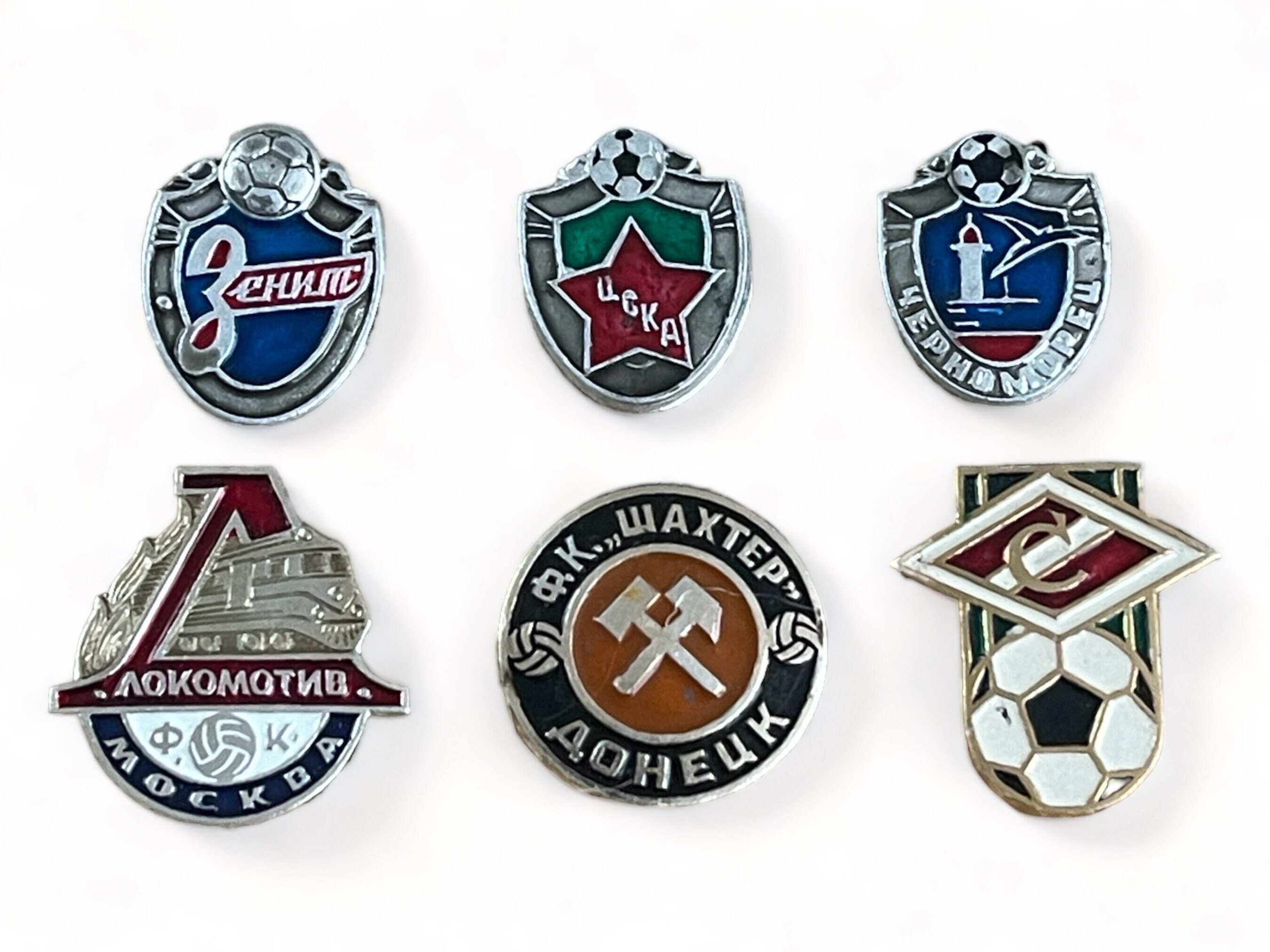 Soviet Vintage Badge Sport Football Soccer Pin - Pick From Set 