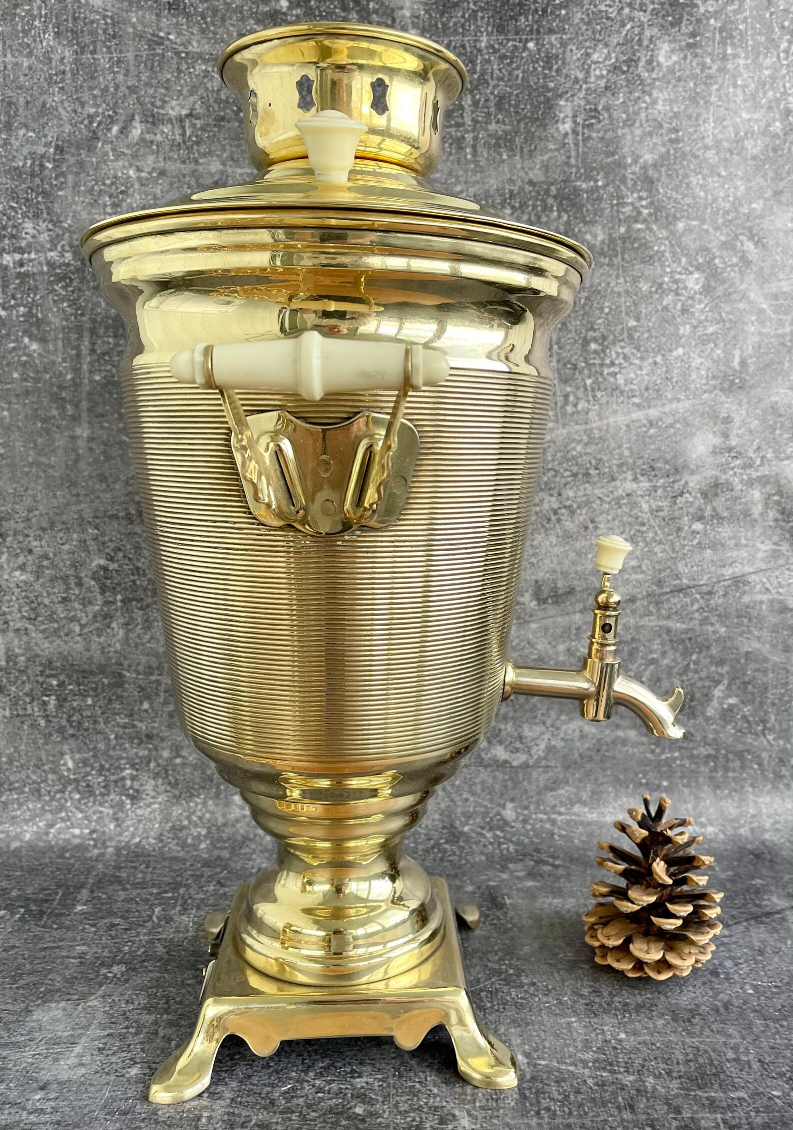 Brass Vintage Samovar Electric Soviet SamovarRussian Teapot Etsy