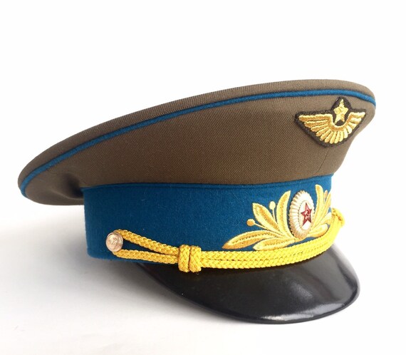 Cap Vintage General Military Visor Cap 