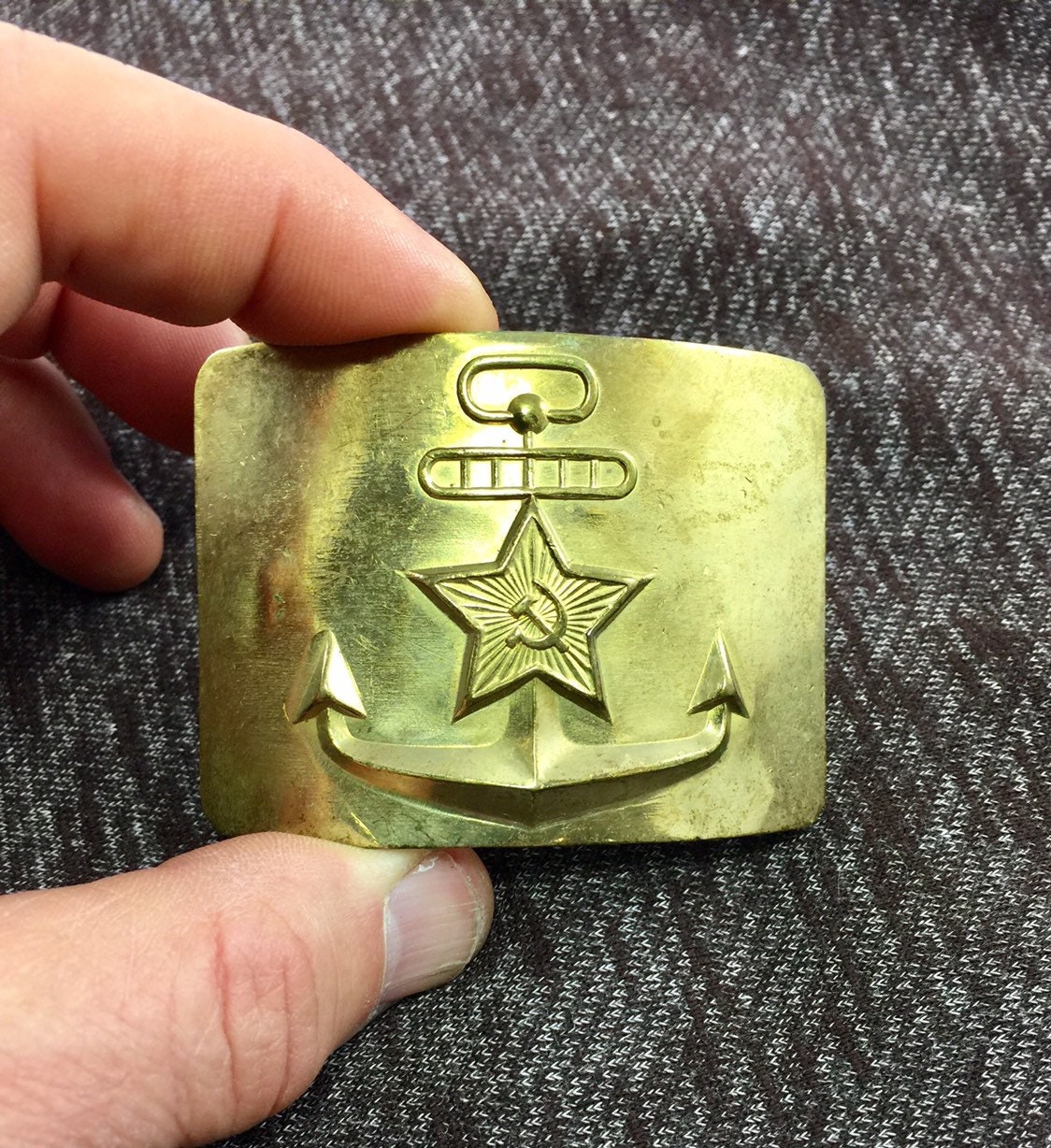 Military Soviet Vintage Army Belt Buckle Navy Brass USSR 1980s -  Canada