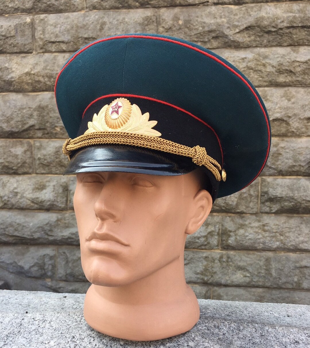 New Советская винтажная армейская фуражка офицерская фуражка 57 размер ...