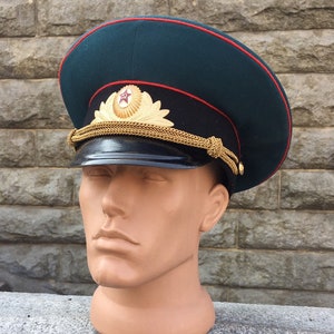New Советская винтажная армейская фуражка офицерская фуражка 57 размер СССР 1970 г.