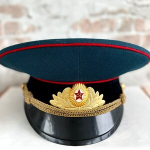 Фуражка Советской Армии 1988 г. - Офицеры высшего ранга - Размер 56, US ...
