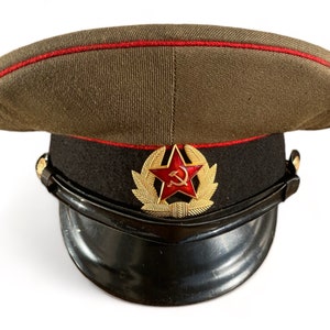 USSR Фуражка военная советская винтажная размер 57 американский S Солдатская Красной Армии 1978