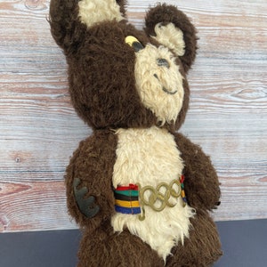 Mishka 1980 Raro brinquedo de urso de pelúcia soviético vintage Jogos Olímpicos de Moscou 1980 Boneca de pelúcia Presente infantil Decoração de quarto infantil imagem 3
