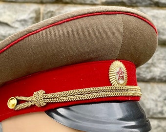 Soviet Army Visor Cap Military Hat High 
