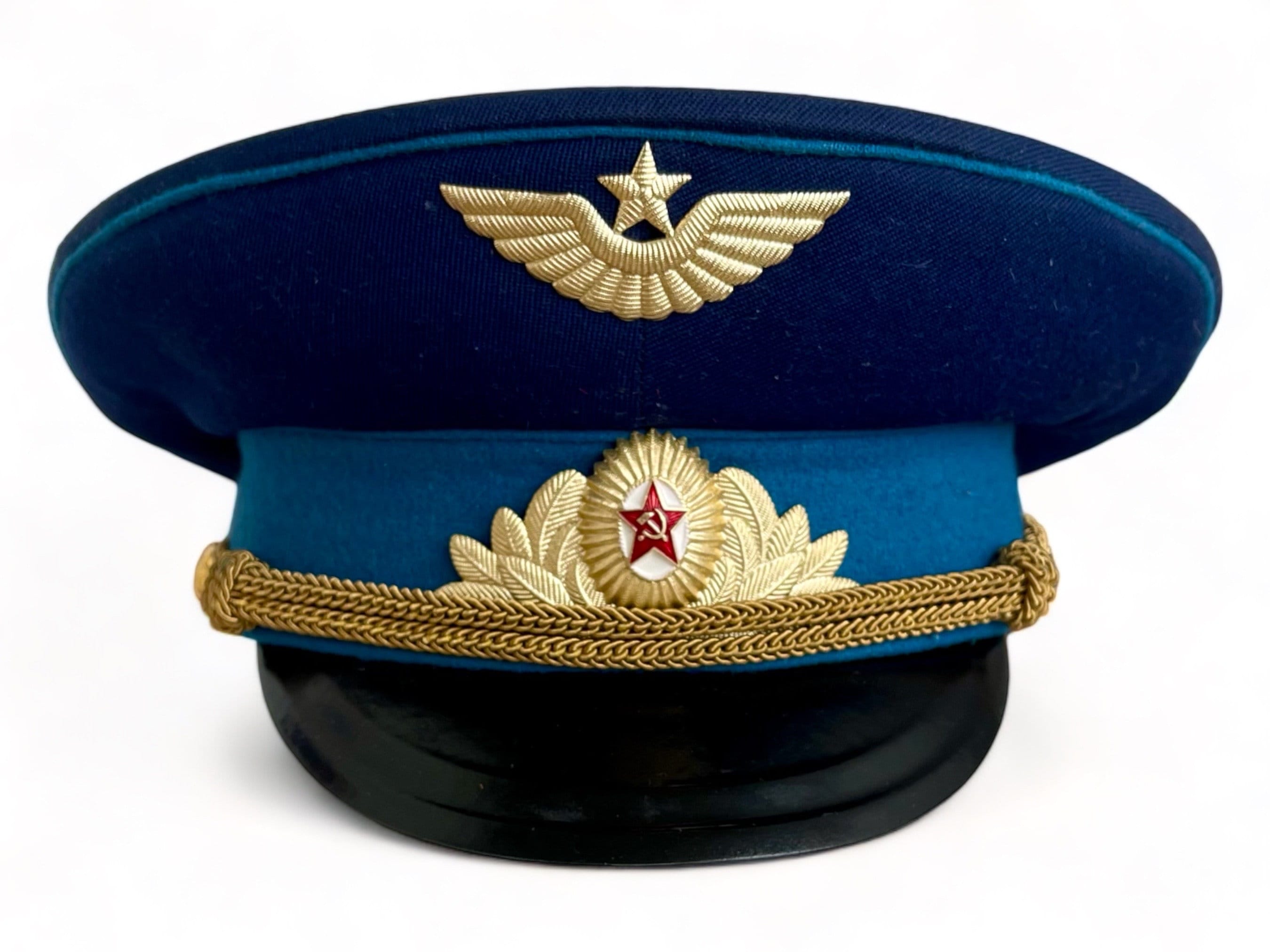 Air Force Soviet Visor Cap Military Pilot Officers Hat Army Size