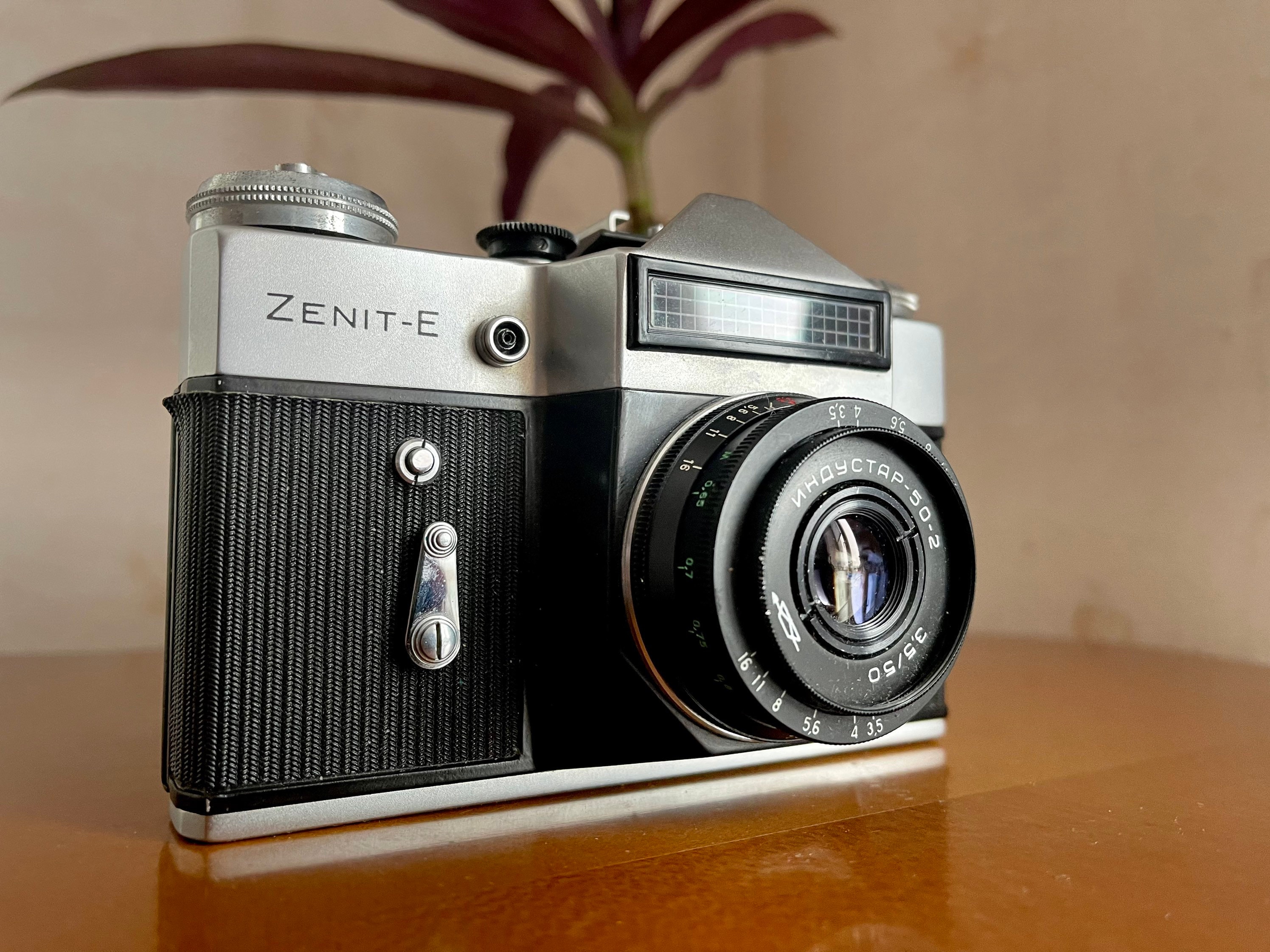 Vintage Soviet Reflex SLR Camera Zenit - E & Industar 50-2