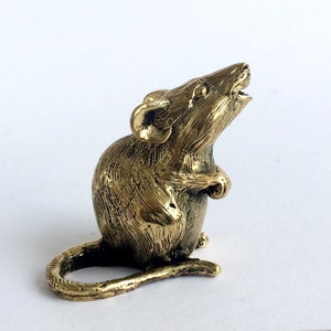 Мышь Бронзовая статуэтка-латунная фигурка дикая маленькая мышка, ручная работа, тонкая работа, идекор