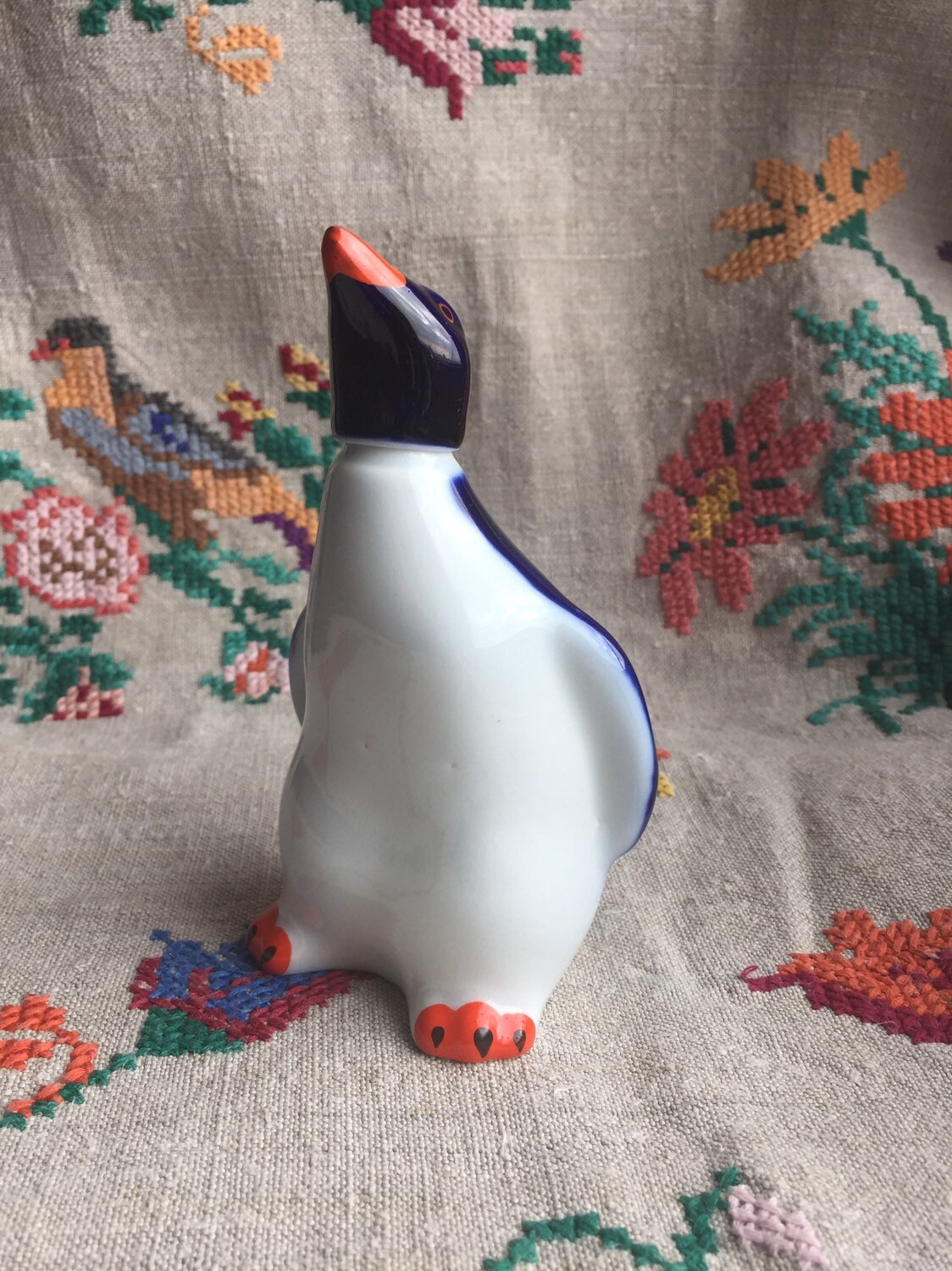 Porcelain Ceramic Penguin Figurine Vintage Soviet Russian Etsy