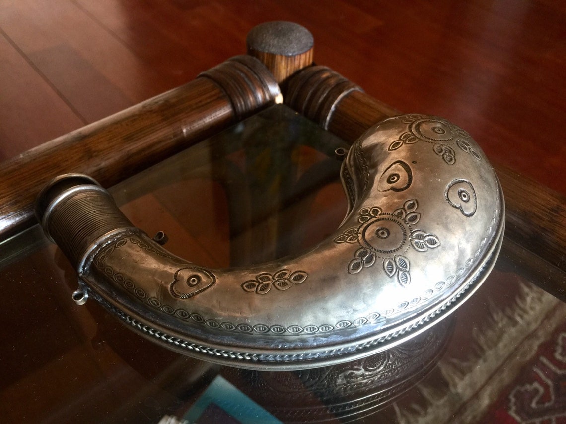 Gunpowder Horn Antique Vintage Gun Powder Holder Etsy