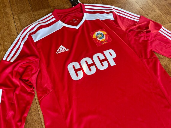 USSR SOVIET UNION 1986 FOOTBALL SHIRT JERSEY ADIDAS ORIGINALS SIZE S ADULT